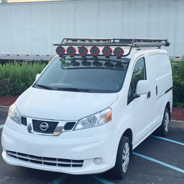 nissan nv200 markise Vantech Black Aluminum Bolt-On Cargo Rack System Nissan NV200 2012-2021 Model H3303FD02B