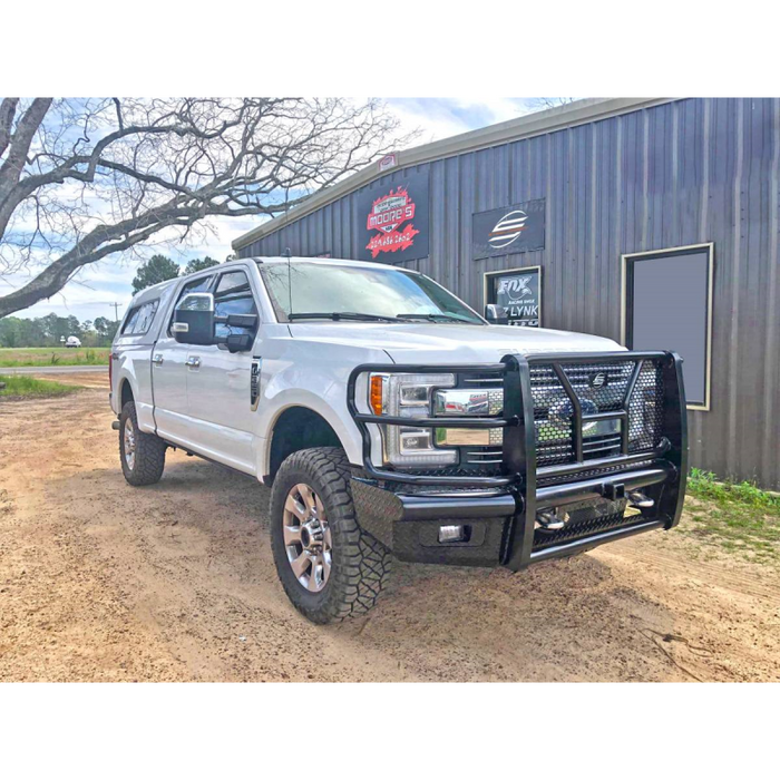 Steelcraft HD Front Bumper W/ Grille Guard, Semi-gloss Black 2017-22 Ford F-250/F-350/F-450/F-550 Model HD11380RCC