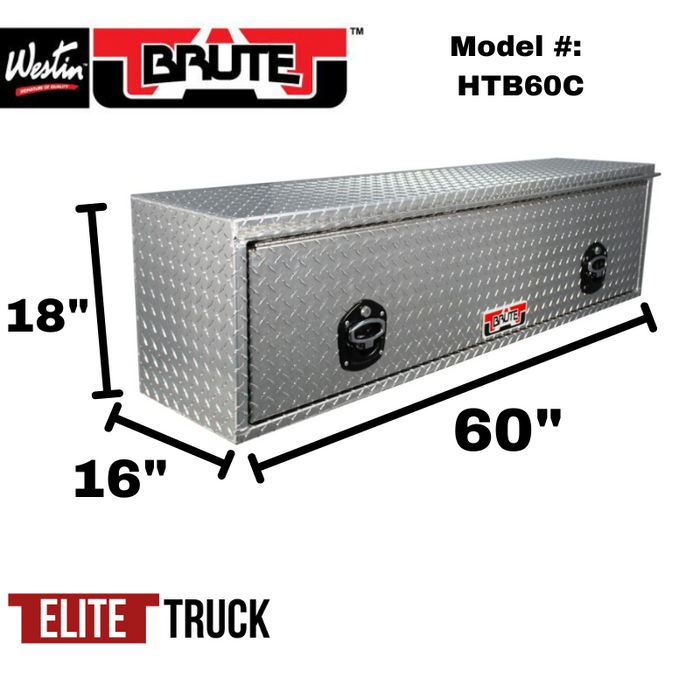 Brute 60" High Cap HD Top Sider Diamond, W/ Flip Up Door Model HTB60C