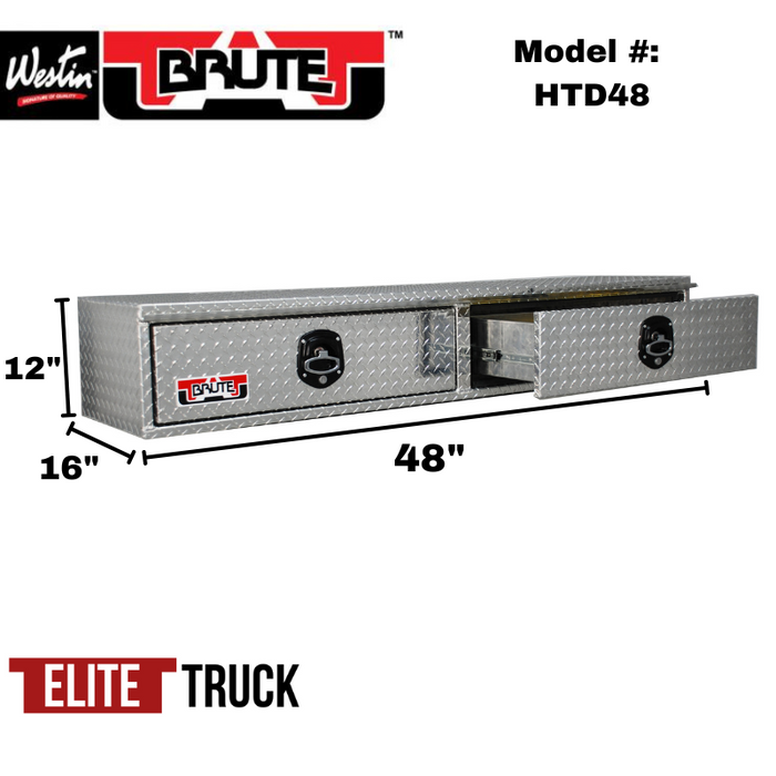 Brute 48" Stake Bed Top Sider W/ 2 Drawers Model HTD48