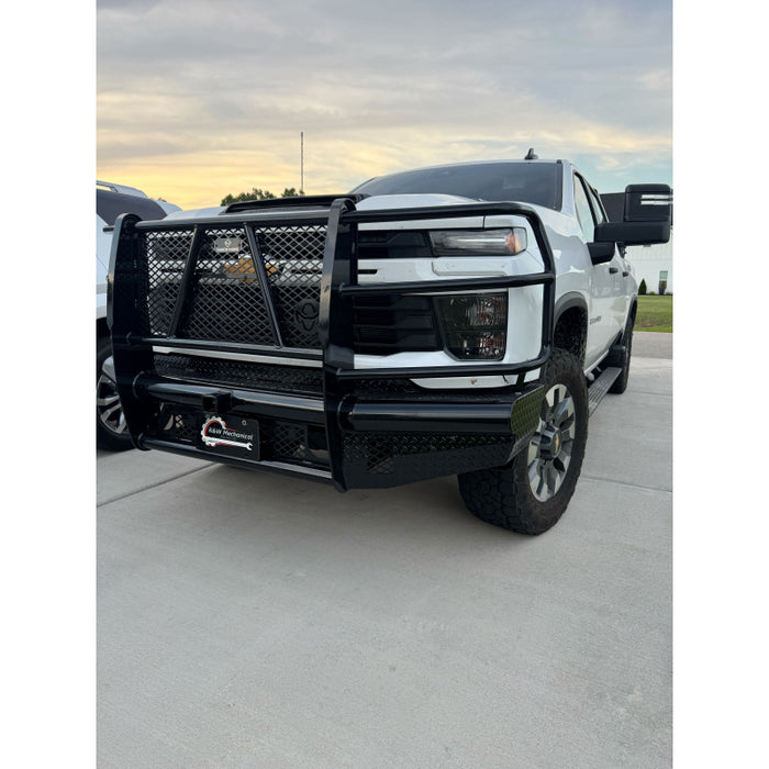 Ranch Hand Legend Series Front Bumper W/ Grille Guard Fits Select 24-26 Chevrolet Silverado 2500 HD/3500 HD Model FBC241BLR
