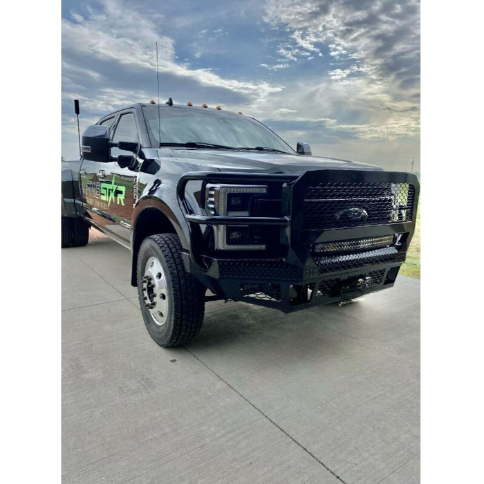 Bodyguard FT-Series Extreme Front Bumper With Grille Guard 2017-2022 Ford F450-F550 Model JEF17DN