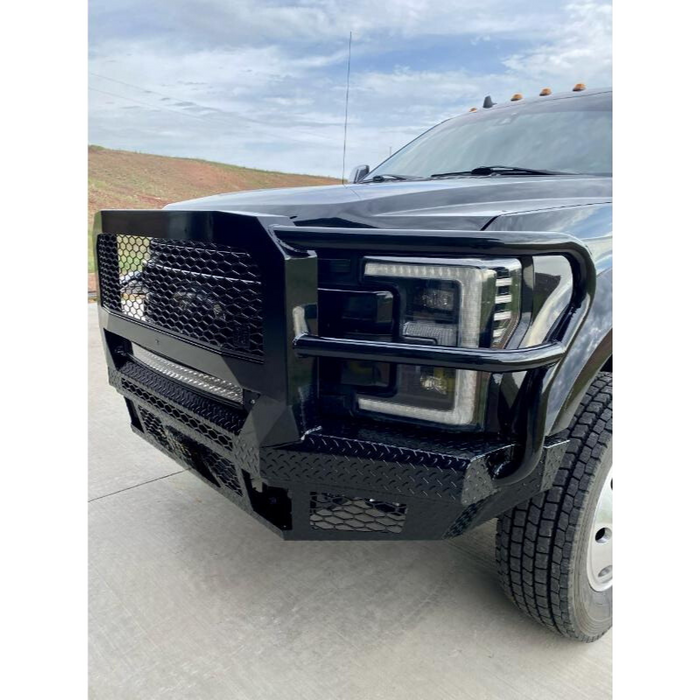 Bodyguard FT-Series Extreme Front Bumper With Grille Guard 2017-2022 Ford F450-F550 Model JEF17DN