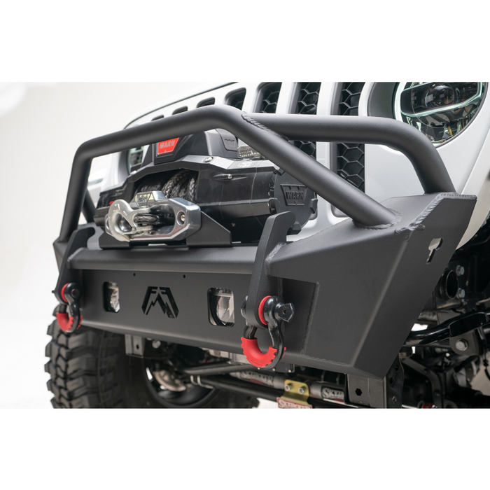 Fab Fours Stubby Bumper w/ Pre Runner Guard Model JL18-B4752-1