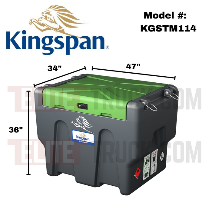 Kingspan TruckMaster® Portable Diesel Storage & Dispensing Tank 114 Gal Model TM114