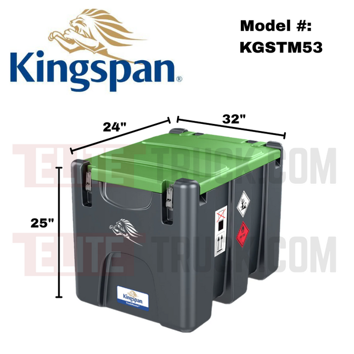 Kingspan TruckMaster® Portable Diesel Storage & Dispensing Tank 53 Gal Model TM53