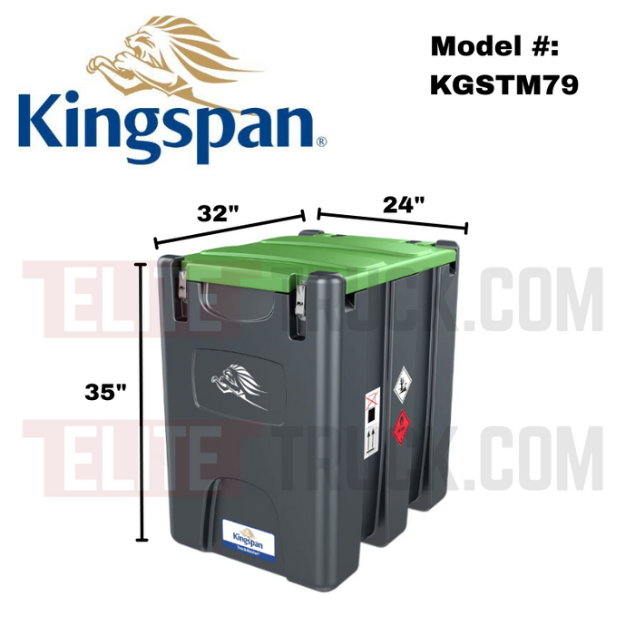Kingspan TruckMaster® Portable Diesel Storage & Dispensing Tank 79 Gal Model TM79