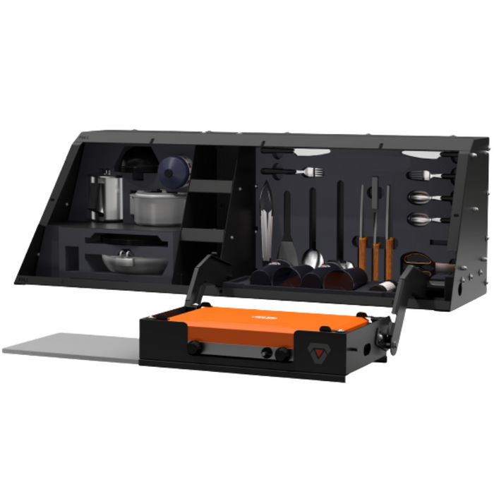 SmartCap Matte Black Kitchen-Bin Mid-Size Fits All Caps Right Side Mount Model SA0816