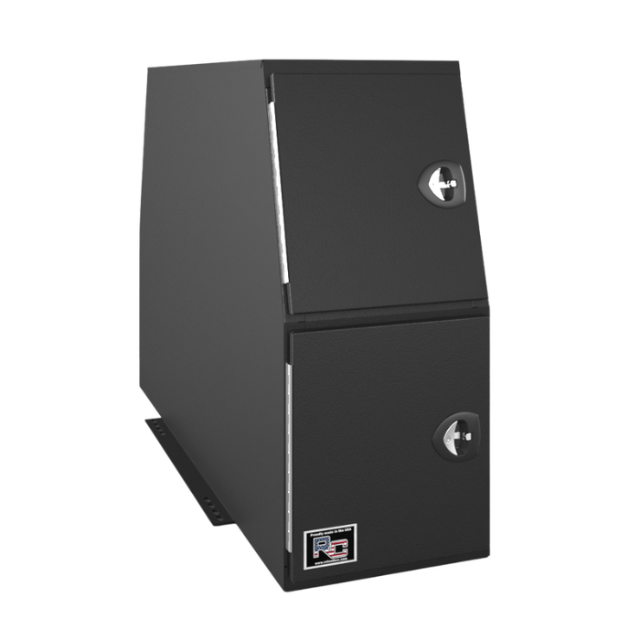 RC Industries L-Series Backpack Box Flat Bottom 82x46x24 14 GA Steel With 13 GA Steel Door & 12 GA Floor Gloss Black Model LM824624.MGAS
