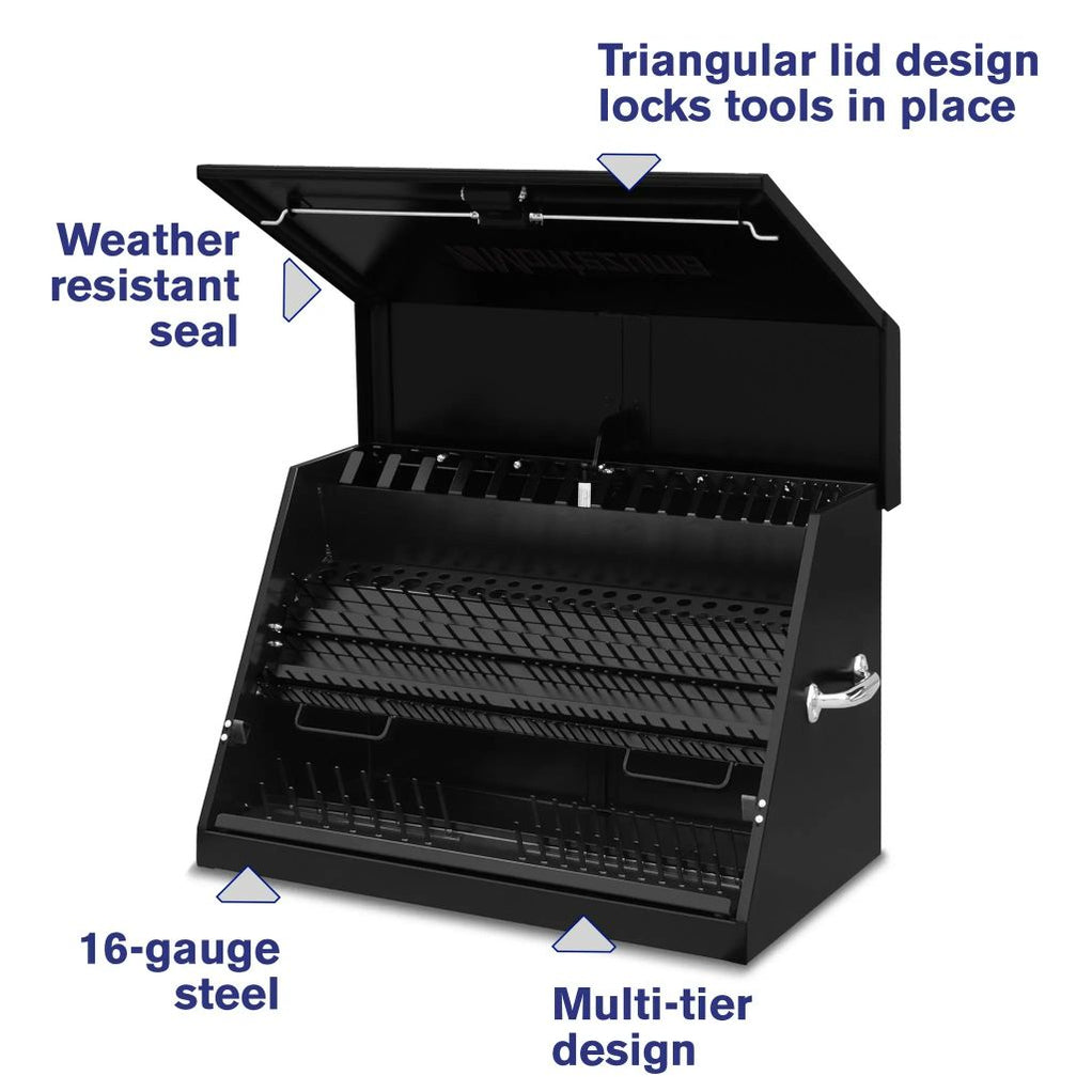 Montezuma 30 X 19 In. Steel Triangle® Toolbox Steel Top Mount Truck Bo ...