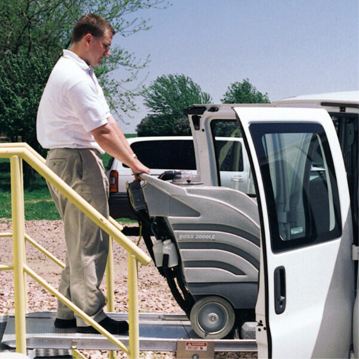 Link Manufacturing LB10 Low-Profile Vertical Side Door Ramp Mount for Vans with Sidestep 1250 Pound Capacity Model LB10-36-81