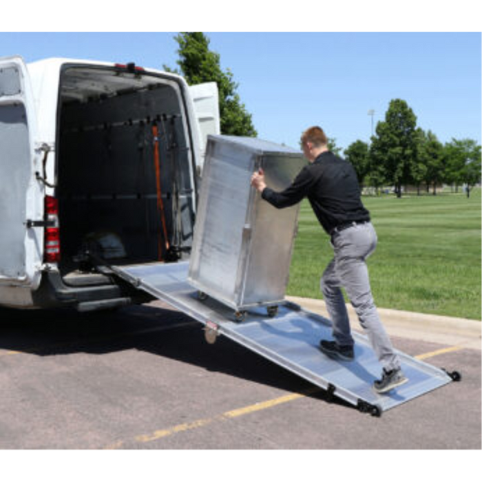 Link Manufacturing LB20 Spring-Assisted Loading Ramp Rear or Side Door Mount 1000 Pound Capacity Model LB20-36-126