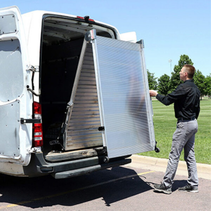 Link Manufacturing LB20 Spring-Assisted Loading Ramp Rear or Side Door Mount 1500 Pound Capacity Model LB20-36-99