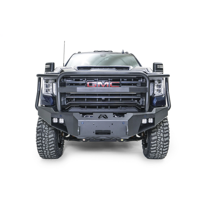 Fab Fours Premium Winch Front Bumper w/ Grille Guard Model GM20-A5050-1