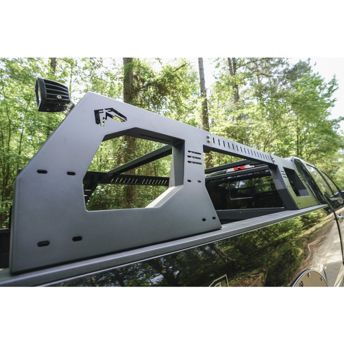 Fab Fours Overland Rack; Hold 700 lbs. Static Weight; 300 lbs. Dyniamic Weight; 2 Stae Matte Black Powder Coat; Model RACK01-01-1