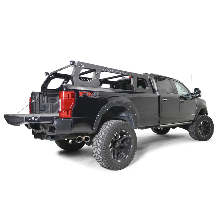 Fab Fours Overland Rack; Hold 700 lbs. Static Weight; 300 lbs. Dyniamic Weight; 2 Stae Matte Black Powder Coat; Model RACK01-01-1