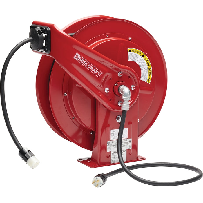 ReelCraft Series L 70000 12/3 100 ft. Heavy Duty Single Receptacle Power Cord Reel Model L701001233A
