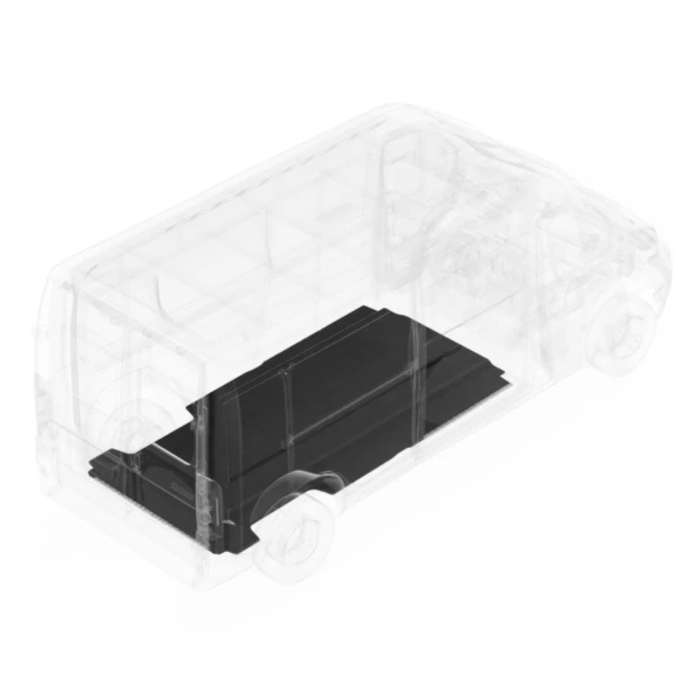 Legend 2014-Current RAM ProMaster 118" BaseAir Fold Flex One-Piece Floor Black Model RA0414-11RF1