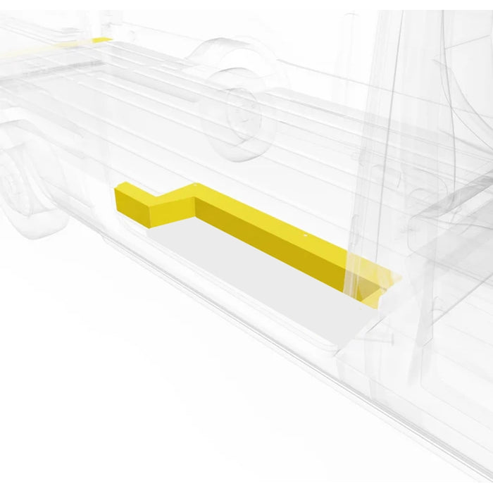 LEGEND Steel Floor Threshold Set Ford Transit (all WB lengths) w/o Lower Step - Yellow - Dual Side Doors Model 709-151-1018.2
