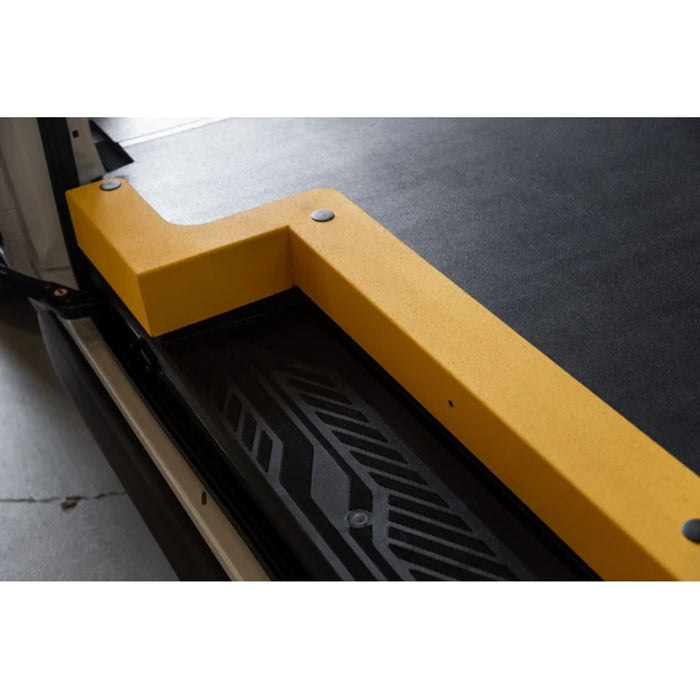 LEGEND Steel Floor Threshold Set Ford Transit (all WB lengths) w/o Lower Step - Yellow - Single Side Door Model 709-151-1018