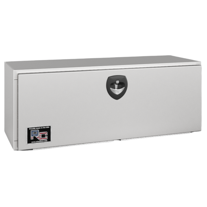 RC Industries Underbody Box M-Series 36x24x24 .125 Diamond Bright Aluminum With Drop Down Door Gloss White Model MU362424.UD