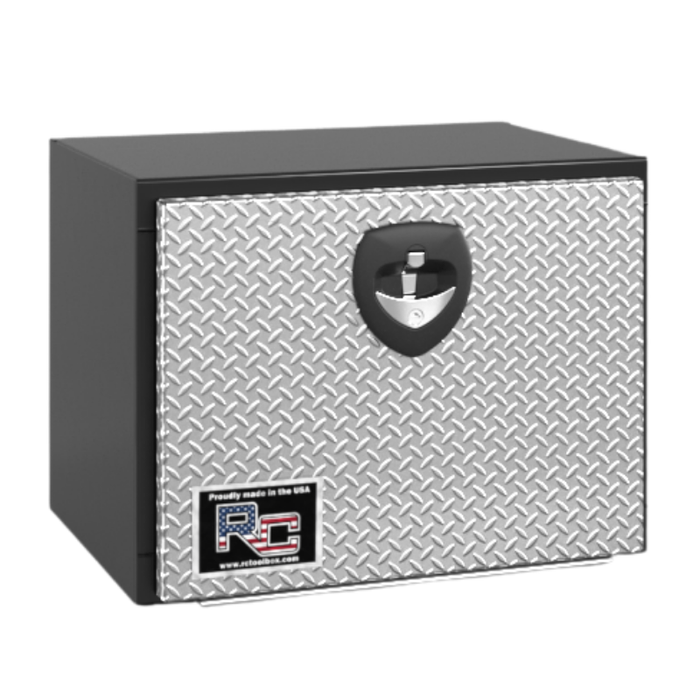 RC Industries Underbody Box M-Series 24x18x18 .125 Smooth Aluminum With Drop-Down Diamond Bright Door Gloss Black Model MX241818.UG