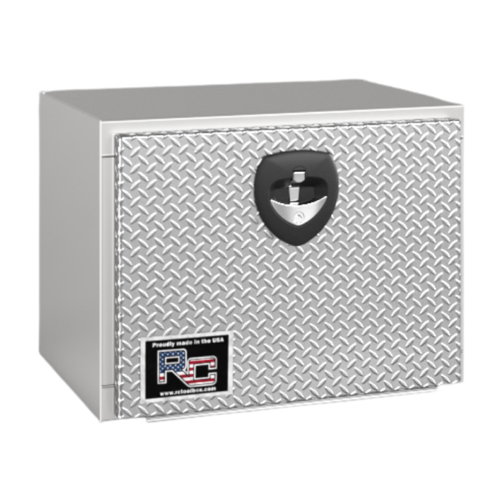 RC Industries Underbody Box M-Series 30x18x18 .125 Smooth Aluminum With Drop-Down Diamond Bright Door Gloss White Model MX301818.UD