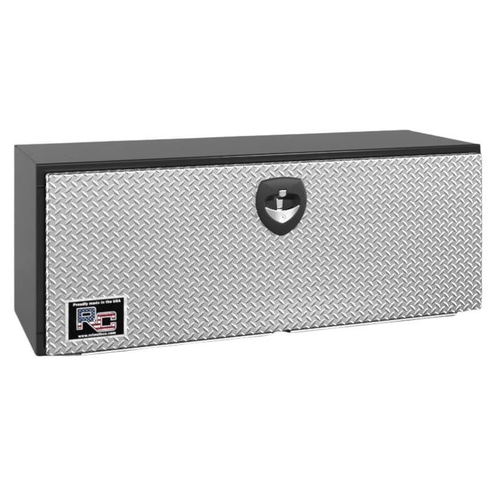 RC Industries Underbody Box M-Series 48x18x18 .125 Smooth Aluminum With Drop-Down Diamond Bright Door Gloss Black Model MX481818.UG
