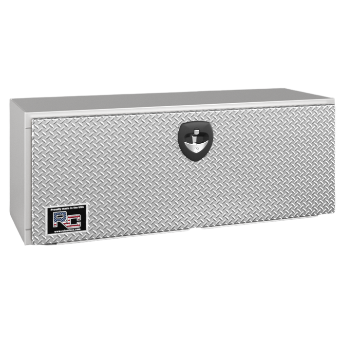 RC Industries Underbody Box M-Series 36x18x18 .125 Smooth Aluminum With Drop-Down Diamond Bright Door Gloss White Model MX361818.UD