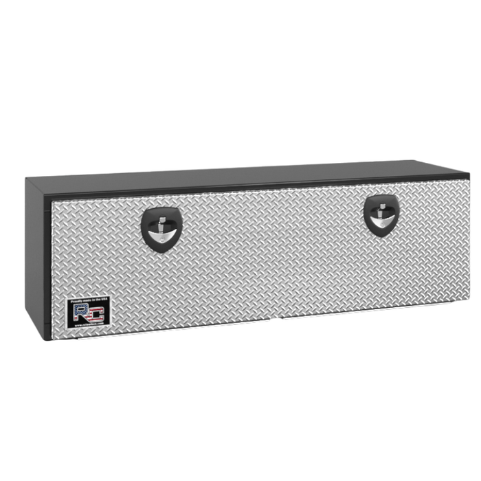 RC Industries Underbody Box M-Series 96x18x18 .125 Smooth Aluminum With Drop-Down Diamond Bright Door Gloss Black Model MX961818.UG