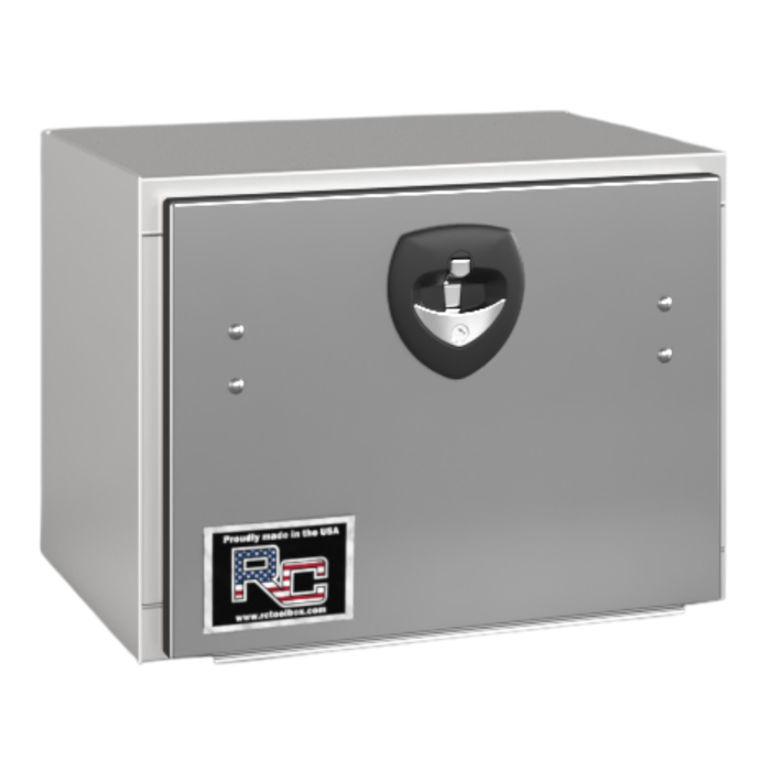 RC Industries Underbody Box M-Series 30x18x18 .125 Smooth Aluminum With Drop-Down Stainless Steel Door No Cross Break Gloss White Model MX301818.KDNB