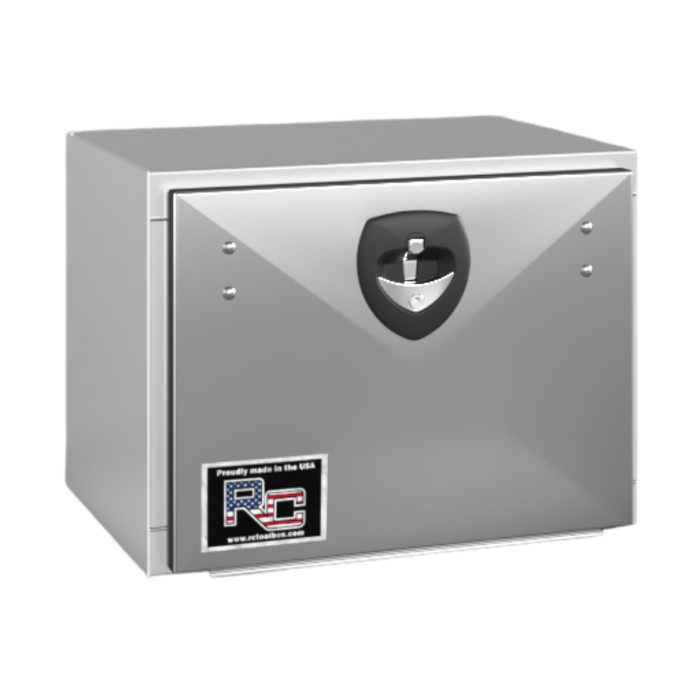 RC Industries Underbody Box M-Series 24x18x18 .125 Smooth Aluminum With Drop Down Stainless Steel Door Gloss White Model MX241818.KD