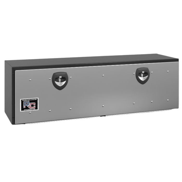 RC Industries Underbody Box M-Series 90x16x13 14 GA Steel With Drop-Down Stainless Steel Door Gloss Black Model MM901613.KG