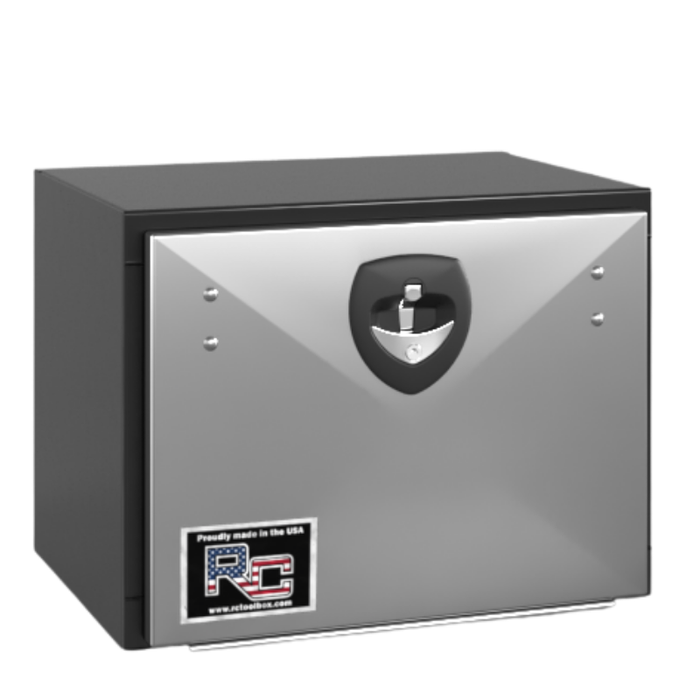 RC Industries Underbody Box M-Series 30x18x18 Steel With Drop Down Stainless Steel Door No Cross Break Gloss Black Model MM301818.KGNB