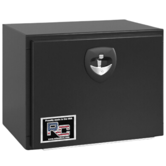 RC Industries Underbody Tool Box M-Series 24x14x16 .125 Smooth Aluminum Gloss Black Model MX241416.XG