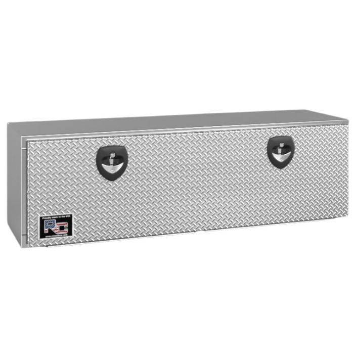 RC Industries Underbody Tool Box M-Series 60x18x18 .125 Aluminum Box With Diamond Tread Aluminum Door Model MX601818.U