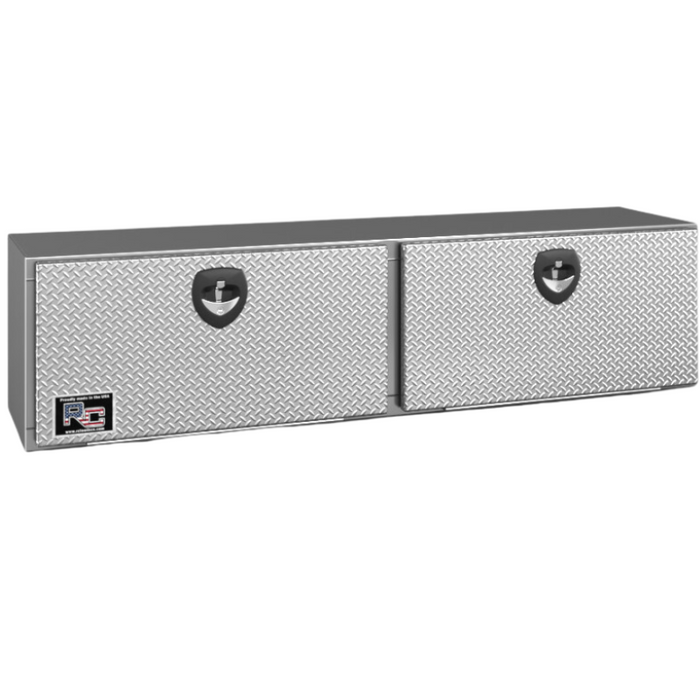 RC Industries Underbody Tool Box M-Series 72x18x18 .125 Aluminum Box With Diamond Tread Aluminum Door Model MX721818.U
