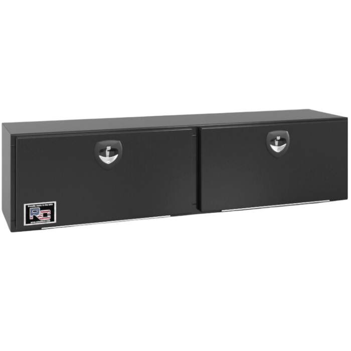 RC Industries Top Mount Tool Box M-Series 84x24x16 .125 Smooth Aluminum Gloss Black Model MX842416.XG