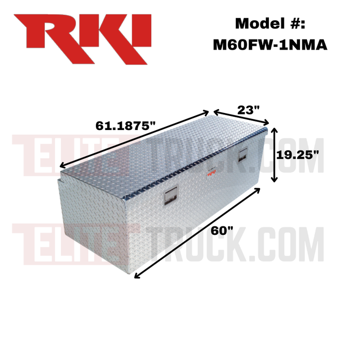RKI M-Series Single Lid Chest 61 3/16"L x 23"W x 19 1/4"H Model M60FW-1NMA