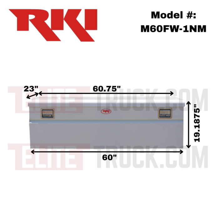 RKI M-Series Single Lid Chest 60 3/4"L x 23"W x 19 3/16"H Model M60FW-1NM