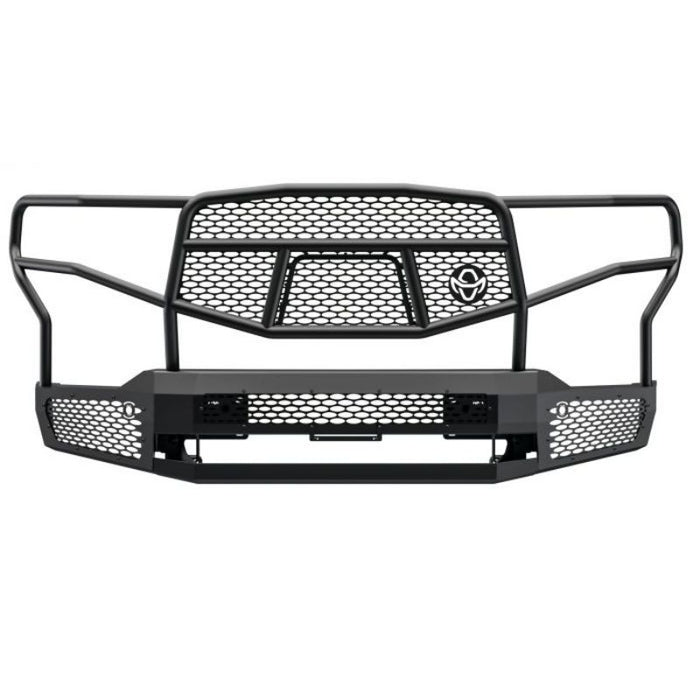 Ranch Hand Midnight Series Front Bumper W/ Grille Guard Fits Select 20-23 Chevrolet Silverado 2500 HD/3500 HD Model MFC201BM1