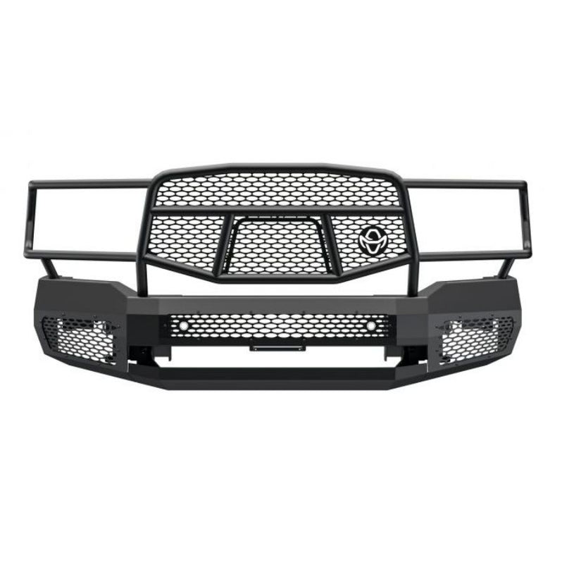 Front Ranch Bumper Ranch Hand Midnight Series Front Bumper W/ Grille Guard Fits Select 19 ...