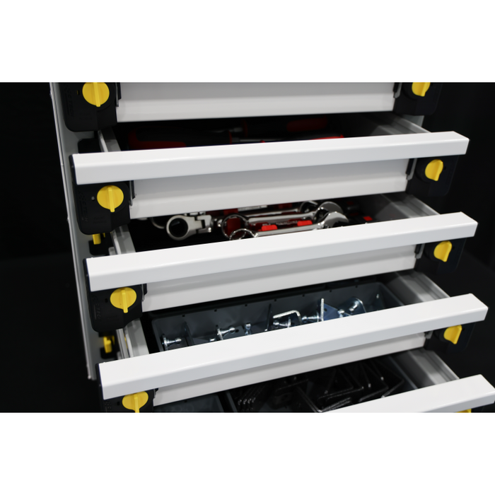 CTech MotionGlide 18w x 24.75h x 14d Drawer System - Three 3-inch drawers and Two 6-inch drawers w/ Toolgrid Model MG-8