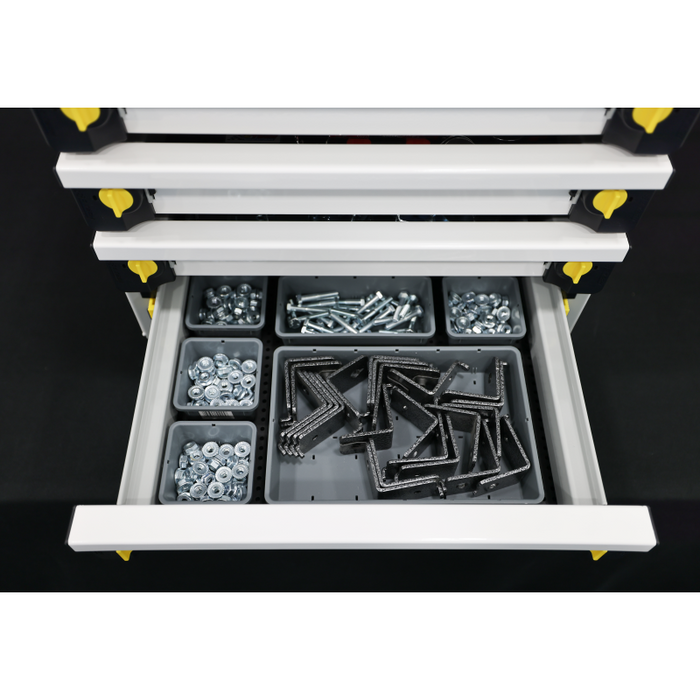 CTech MotionGlide 18w x 24.75h x 14d Drawer System - Seven 3-inch Drawers w/ Toolgrid Model MG-6