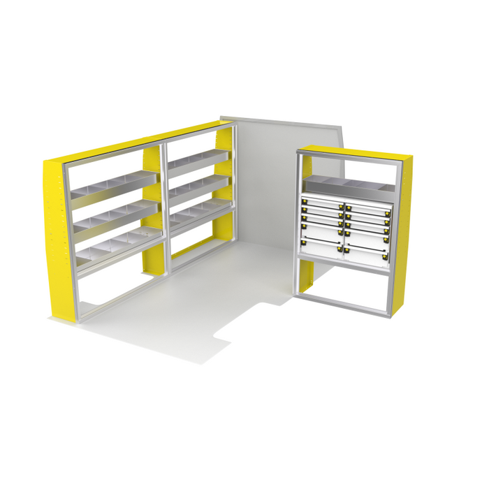 CTech VanPro Commercial Shelving Van Package Mercedes Sprinter 144" Wheelbase Model MS-144-PRO-1