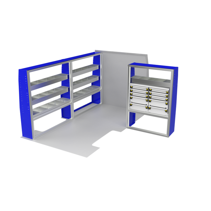 CTech VanPro Commercial Shelving Van Package Mercedes Sprinter 144" Wheelbase Model MS-144-PRO-1