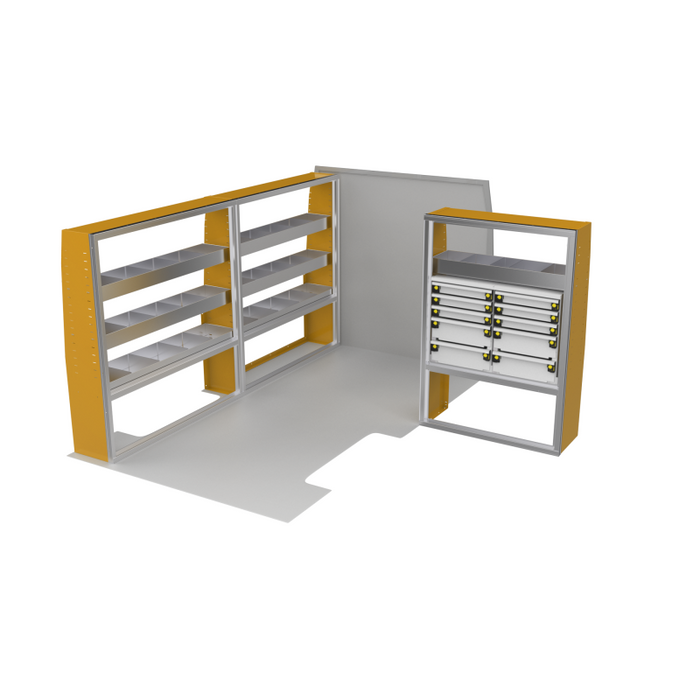 CTech VanPro Commercial Shelving Van Package Mercedes Sprinter 144" Wheelbase Model MS-144-PRO-1