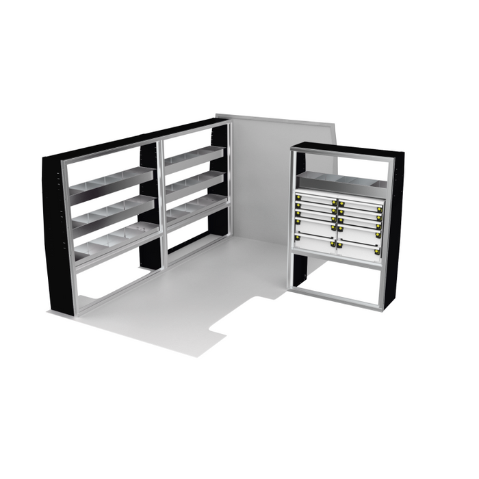 CTech VanPro Commercial Shelving Van Package Mercedes Sprinter 144" Wheelbase Model MS-144-PRO-1