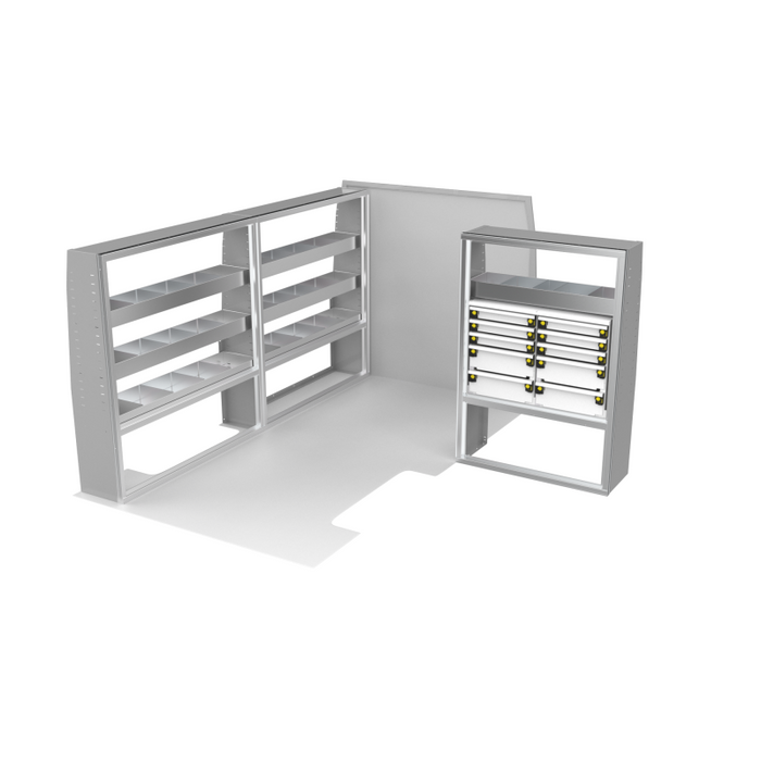 CTech VanPro Commercial Shelving Van Package Mercedes Sprinter 144" Wheelbase Model MS-144-PRO-1