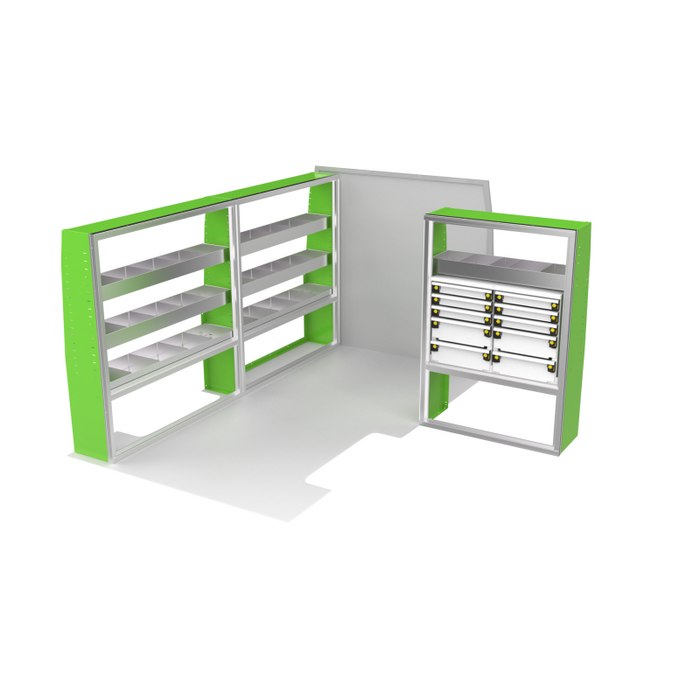 CTech VanPro Commercial Shelving Van Package Mercedes Sprinter 144" Wheelbase Model MS-144-PRO-1